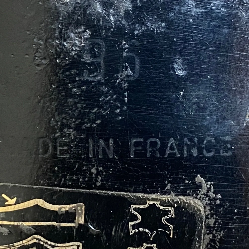 Chanel brown loafers laced black leather dress shoes moccasins 35 France oxfords - Picture 10 of 12